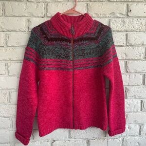 Vintage Laura Ashley zip up sweater